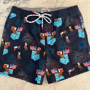 OLD GLORY PARTY STARTER SHORT SWIM - NAVY SMALL